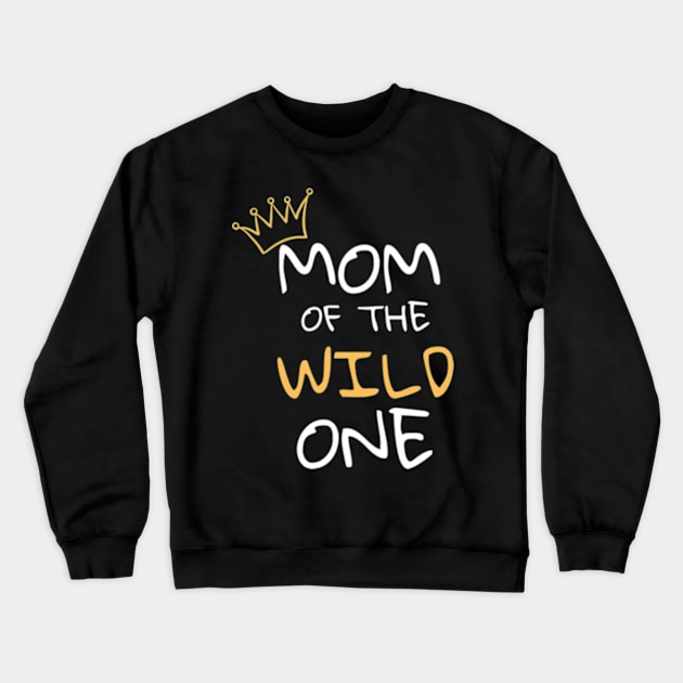 Mom of one year old 1st birthday Crewneck Sweatshirt by Life of an Accountant